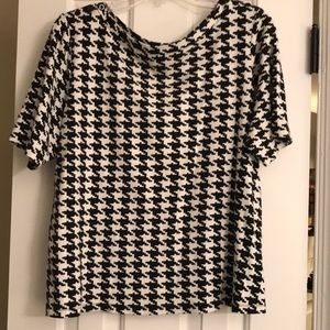 Women’s 3X Houndstooth Print Shirt